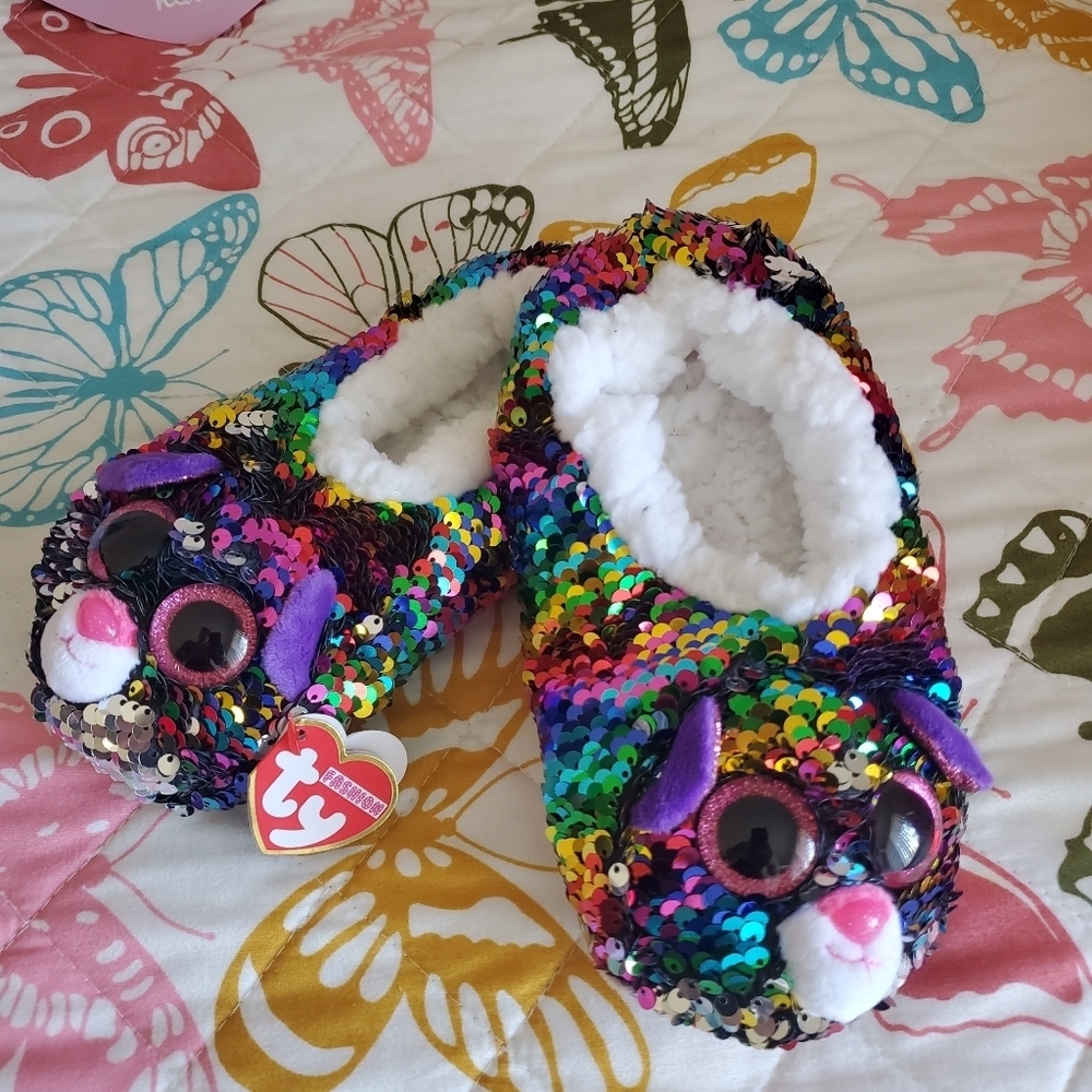 Cute TY Brand Kids Slippers - Picture 1 of 5
